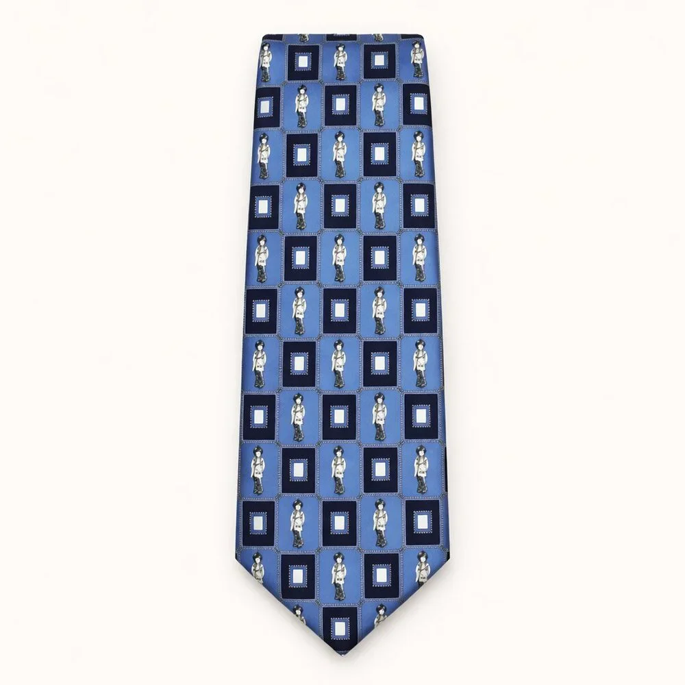 Le Gavroche Silk Tie in Blue